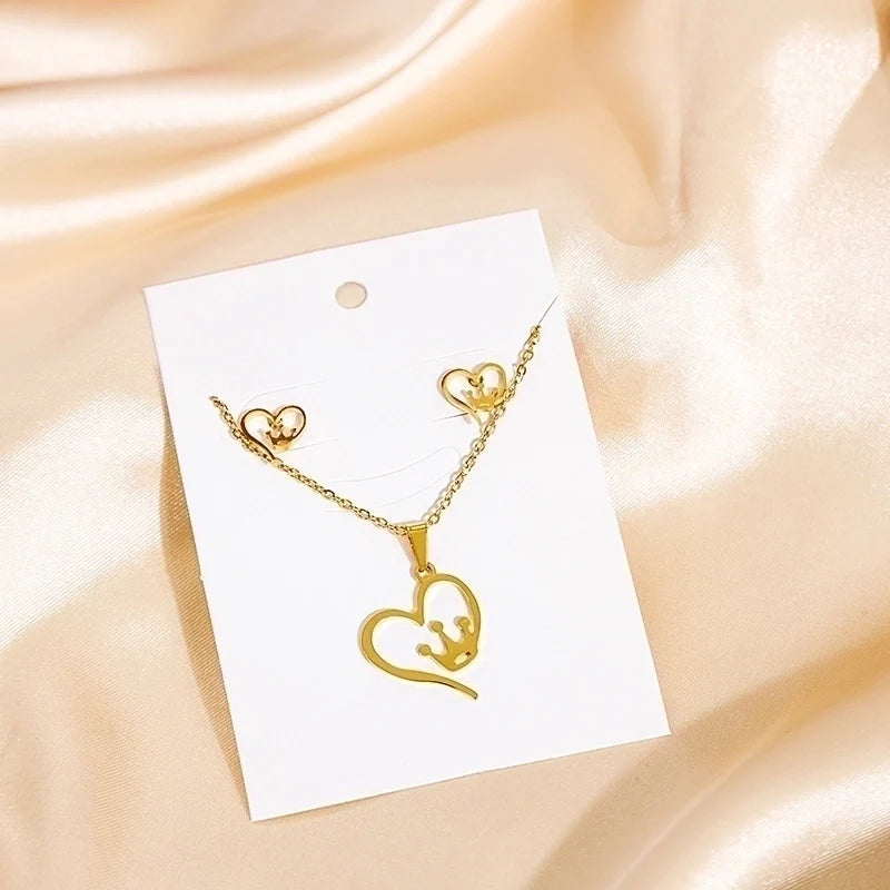 King's Heart Jewerly Sets