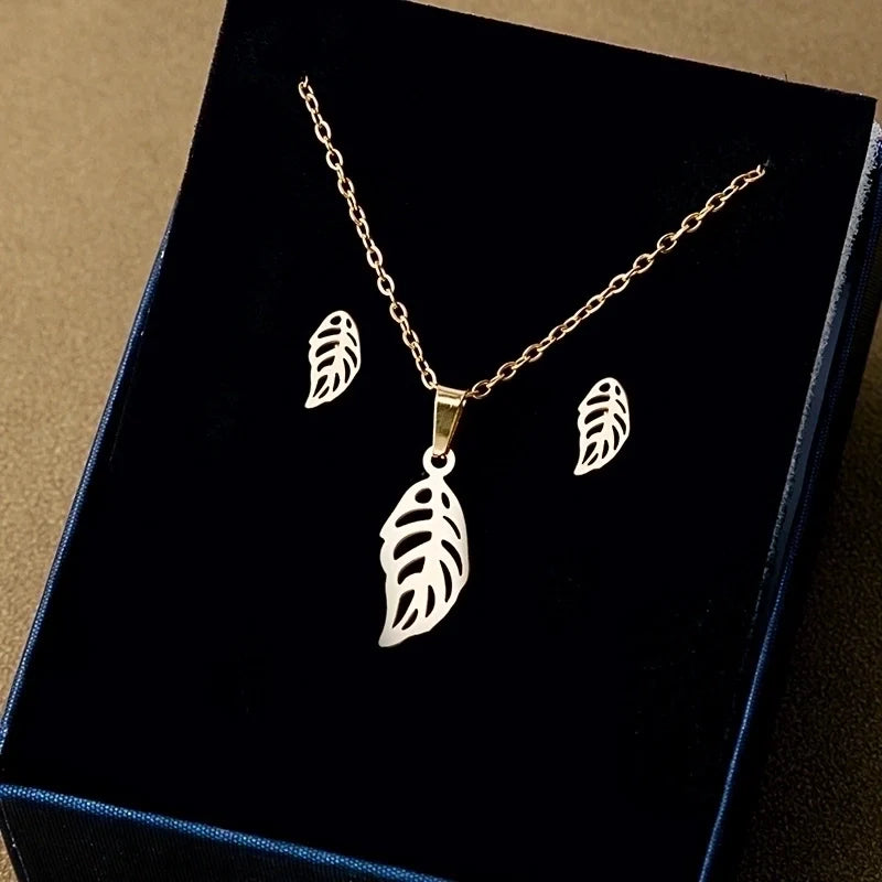 Peacefull Leaf Jewerly set